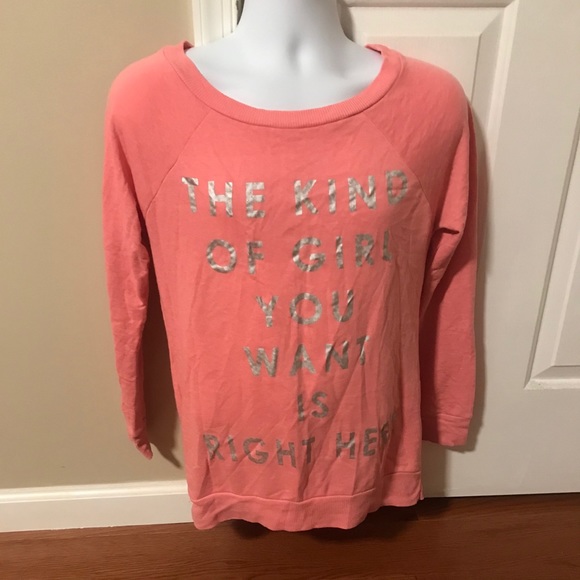 wish & whim Tops - Pink long sleeve shirt